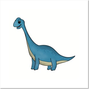 Cute brachiosaurus Posters and Art